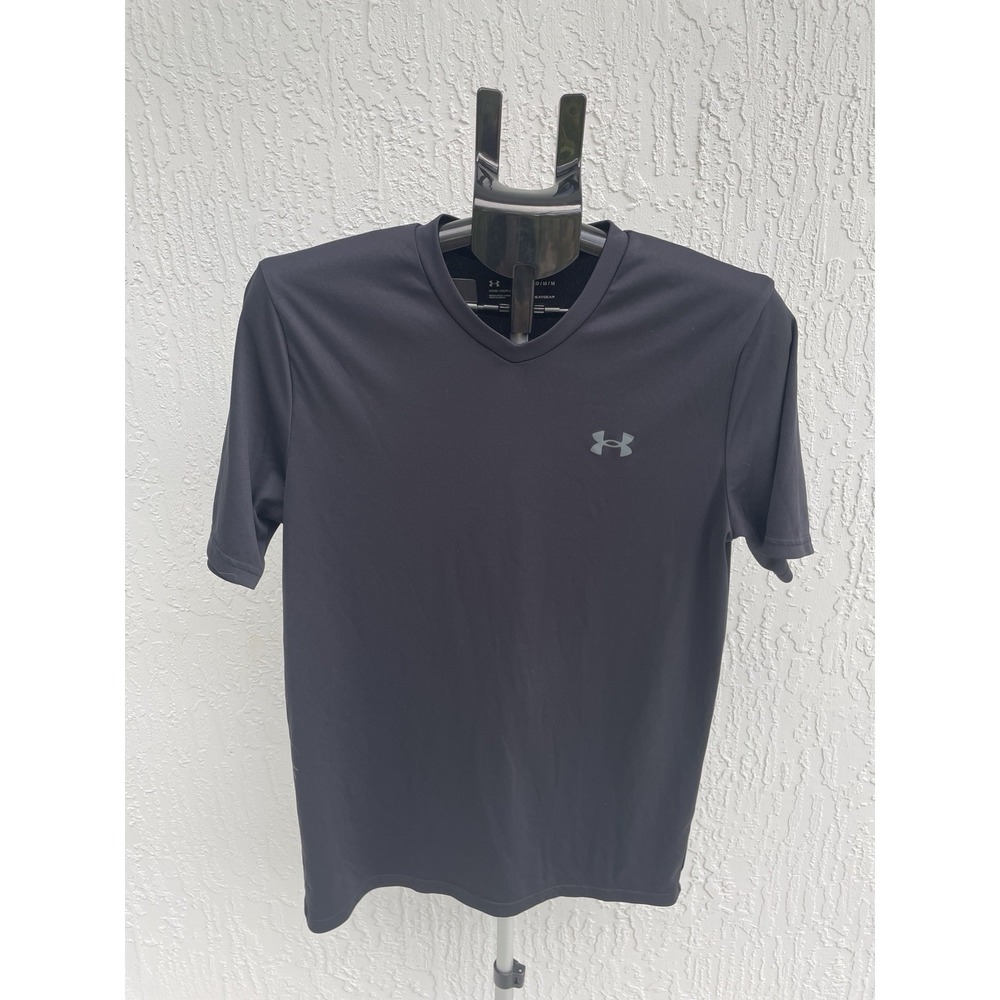 Men's Underarmour‎ Heat Gear Baselayer Black Size M Fast Dry Stretch Cooling